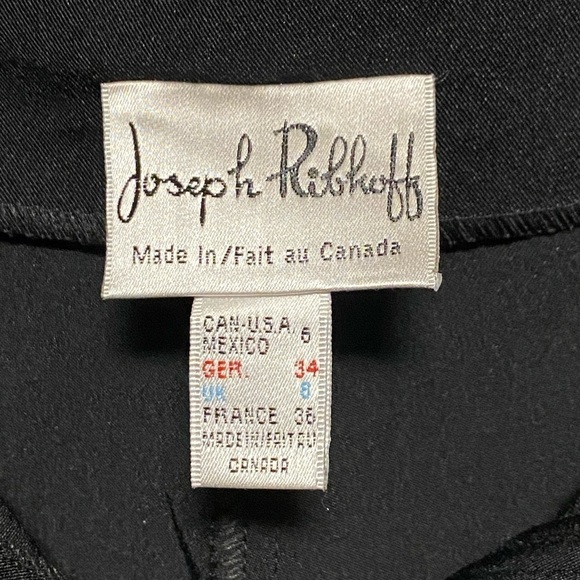 Joseph Ribkoff Straight Leg Capri Dress Pant, black, size 6 - Picture 7 of 9